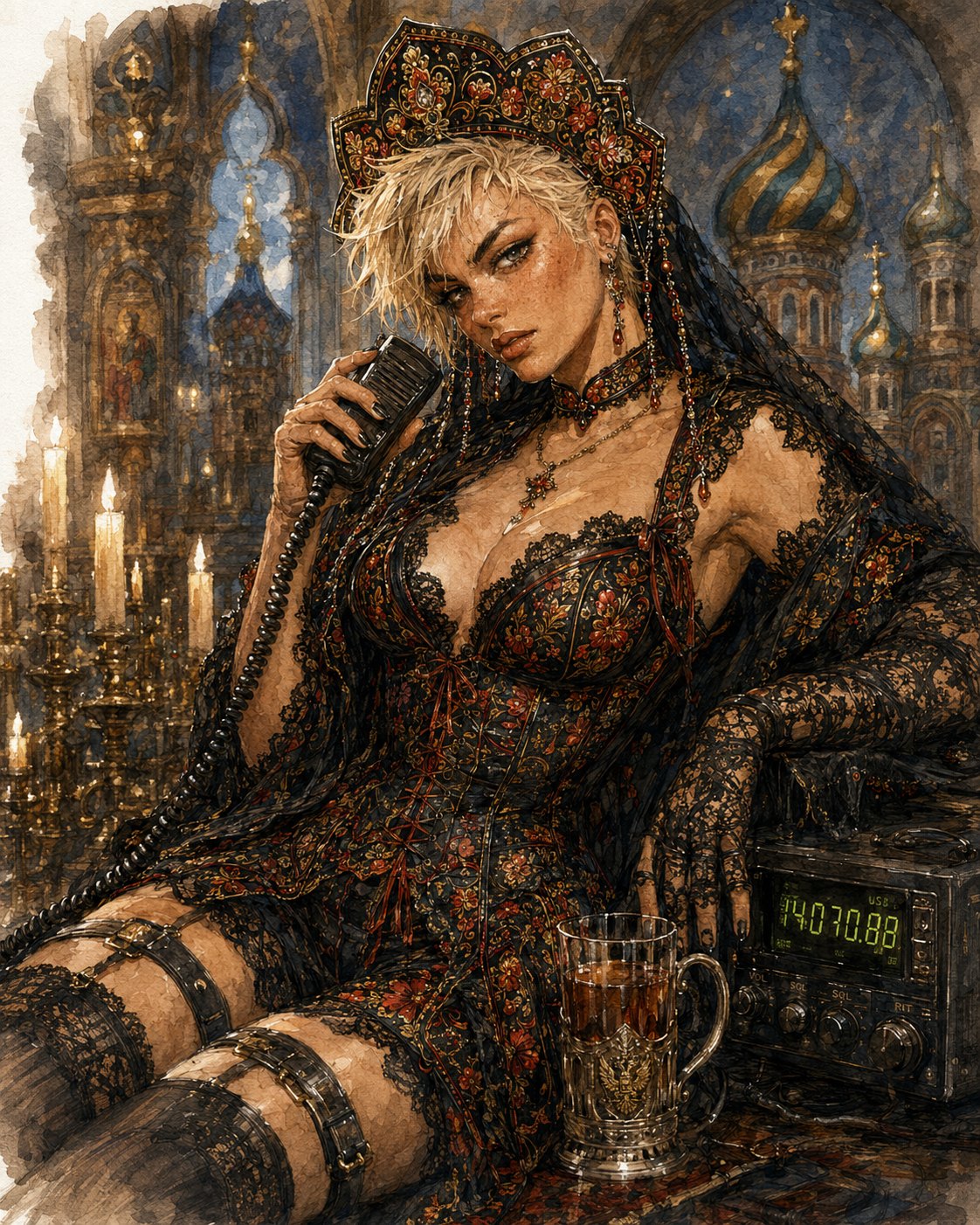 Gzhel postcard · No. 2